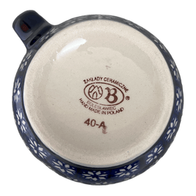 Polish Pottery 16 oz. Large Belly Mug (Floral Pine) | Y910-D914 Additional Image at PolishPotteryOutlet.com