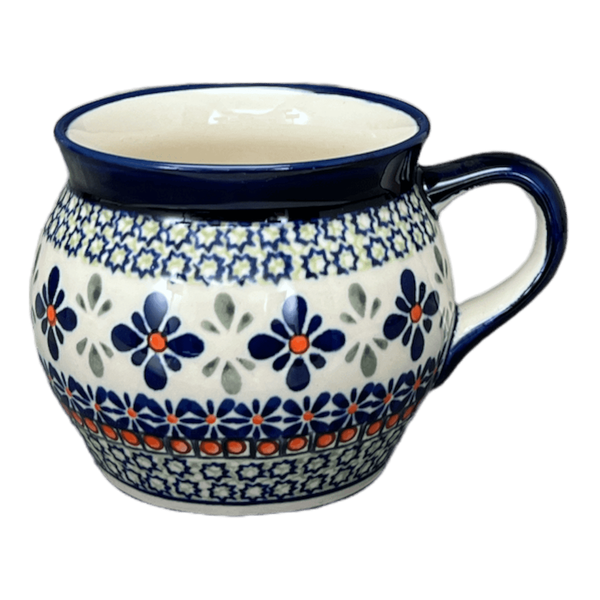 Mug, Belly Mug, 16 oz Large in "Emerald Mosaic" by Zaklady | Y910-DU60