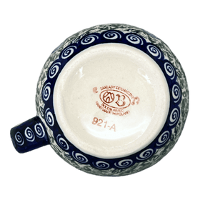 Polish Pottery Zaklady 10 oz. Belly Mug (Spring Swirl) | Y911-A1073A Additional Image at PolishPotteryOutlet.com