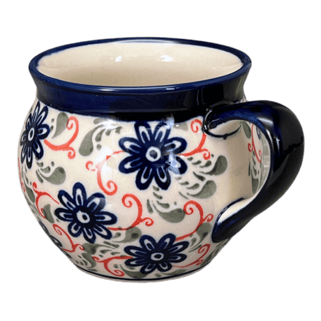 Mug, Belly, 10 oz in "Swirling Flowers" by Zaklady | Y911-A1197A