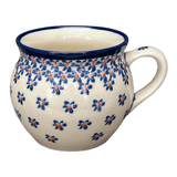 Mug, Belly, 10 oz in "Falling Blue Daisies" by Zaklady | Y911-A882A