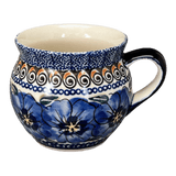 Mug, Belly Mug, 10 oz Medium in "Bloomin' Sky" by Zaklady | Y911-ART148