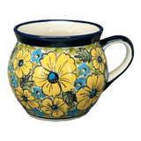 Mug, Belly Mug, 10 oz Medium in "Sunny Meadow" by Zaklady | Y911-ART332