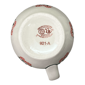 Polish Pottery Zaklady 10 oz. Belly Mug (Raspberry Delight) | Y911-D1170 Additional Image at PolishPotteryOutlet.com
