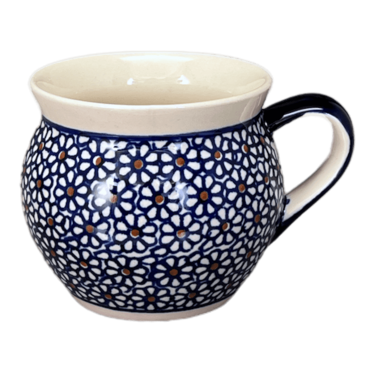 Mug, Belly, 10 oz in "Ditsy Daisies" by Zaklady | Y911-D120