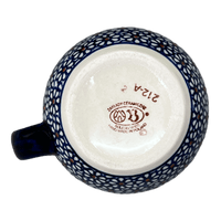 A picture of a Polish Pottery Zaklady 10 oz. Belly Mug (Ditsy Daisies) | Y911-D120 as shown at PolishPotteryOutlet.com/products/zaklady-10-oz-belly-mug-daisy-dot-y911-d120