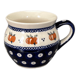 Mug, Belly, 10 oz in "Persimmon Dot" by Zaklady | Y911-D479