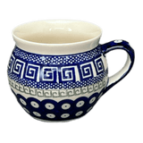 Mug, Belly Mug, 10 oz Medium in "Grecian Dot" by Zaklady | Y911-D923