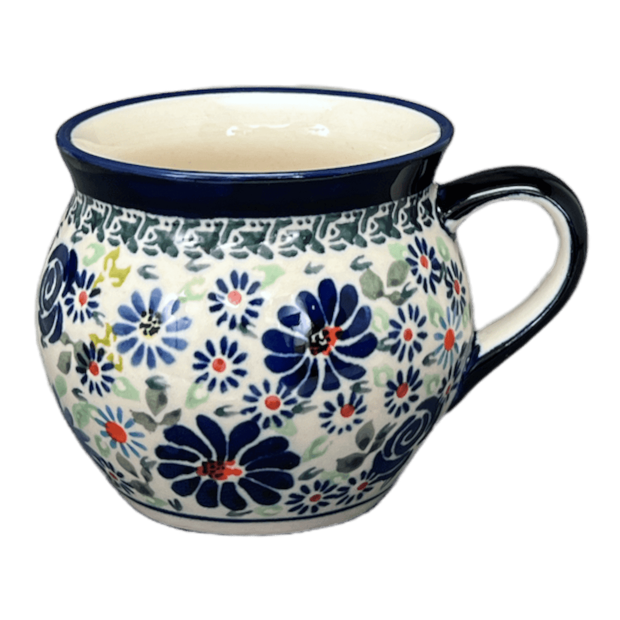 Mug, Belly, 10 oz in "Floral Explosion" by Zaklady | Y911-DU126