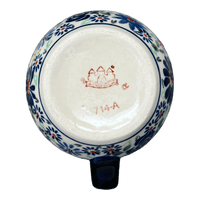 A picture of a Polish Pottery Zaklady 8 oz. Traditional Mug (Floral Explosion) | Y903-DU126 as shown at PolishPotteryOutlet.com/products/8-oz-traditional-mug-du126-y903-du126
