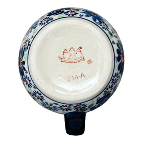 Polish Pottery Zaklady 8 oz. Traditional Mug (Floral Explosion) | Y903-DU126 Additional Image at PolishPotteryOutlet.com