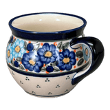 Mug, Belly, 10 oz in "Garden Party Blues" by Zaklady | Y911-DU50