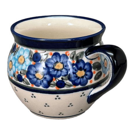 Mug, Belly Mug, 10 oz Medium in "Garden Party Blues" by Zaklady | Y911-DU50