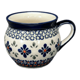 Mug, Belly Mug, 10 oz Medium in "Emerald Mosaic" by Zaklady | Y911-DU60