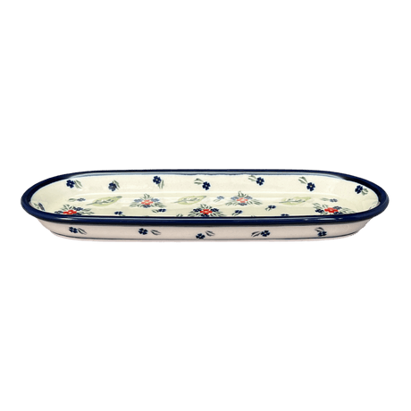 Serving Dish, Oval, 11" x 4.5" in "Mountain Flower" by Zaklady | Y928A-A1109A