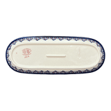 Serving Dish, Oval, 11" x 4.5" in "Falling Blue Daisies" by Zaklady | Y928A-A882A