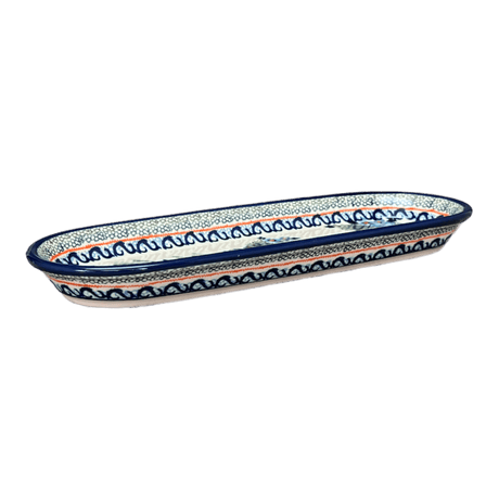 Serving Dish, Oval, 11" x 4.5" in "Julie's Garden" by Zaklady | Y928A-ART165