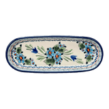 Serving Dish, Oval, 11" x 4.5" in "Julie's Garden" by Zaklady | Y928A-ART165