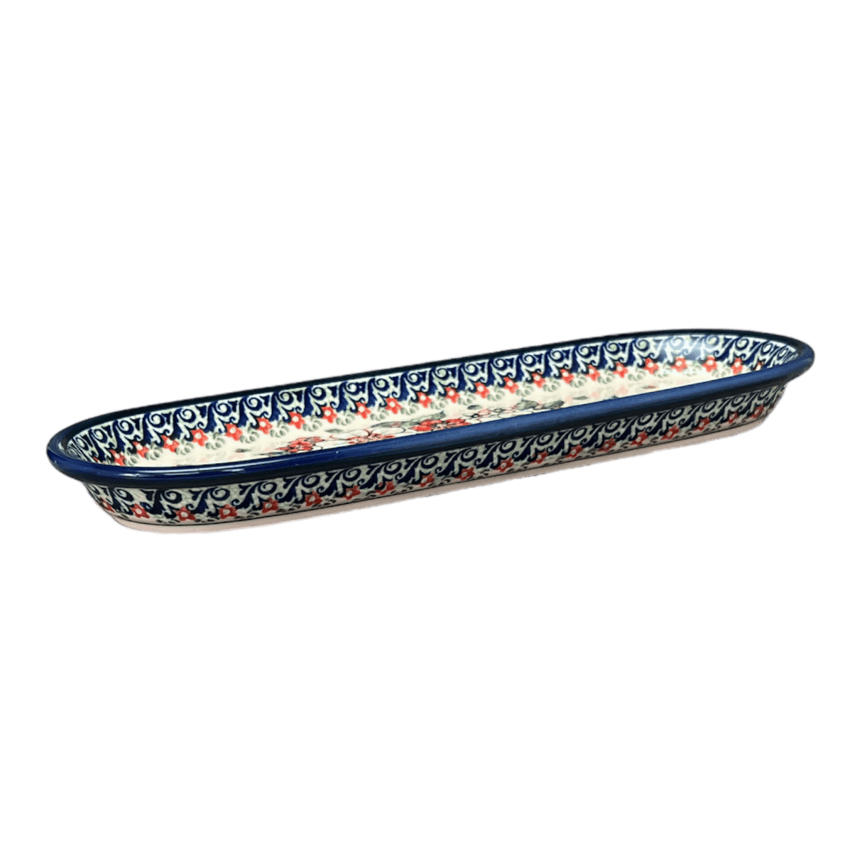 Serving Dish, Oval, 11" x 4.5" in "Cosmic Cosmos" by Zaklady | Y928A-ART326