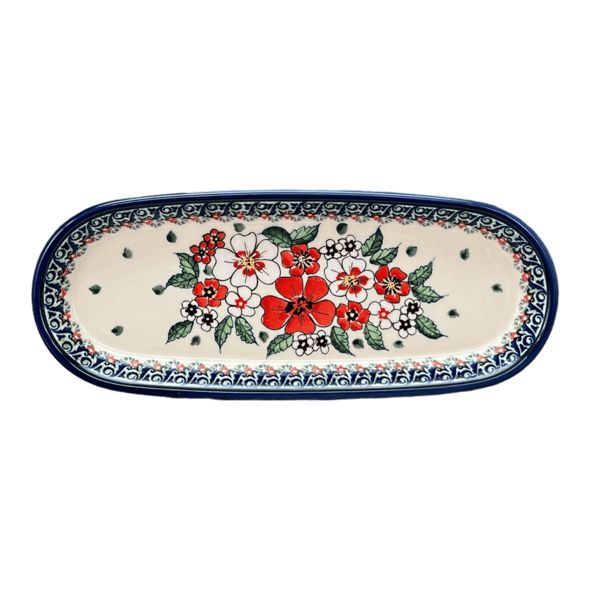 Serving Dish, Oval, 11" x 4.5" in "Cosmic Cosmos" by Zaklady | Y928A-ART326