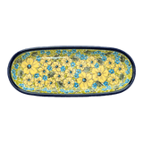 Serving Dish, Oval, 11" x 4.5" in "Sunny Meadow" by Zaklady | Y928A-ART332