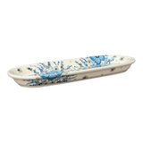 Serving Dish, Oval, 11" x 4.5" in "Something Blue" by Zaklady | Y928A-ART374