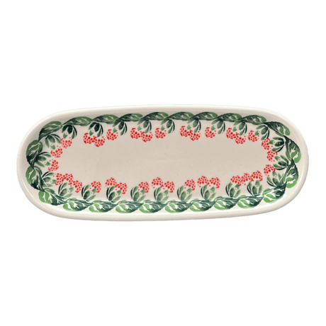 Serving Dish, Oval, 11" x 4.5" in "Raspberry Delight" by Zaklady | Y928A-D1170