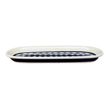 Serving Dish, Oval, 11" x 4.5" in "Peacock Burst" by Zaklady | Y928A-D487