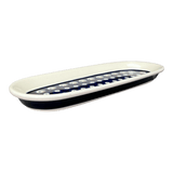 Serving Dish, Oval, 11" x 4.5" in "Peacock Burst" by Zaklady | Y928A-D487