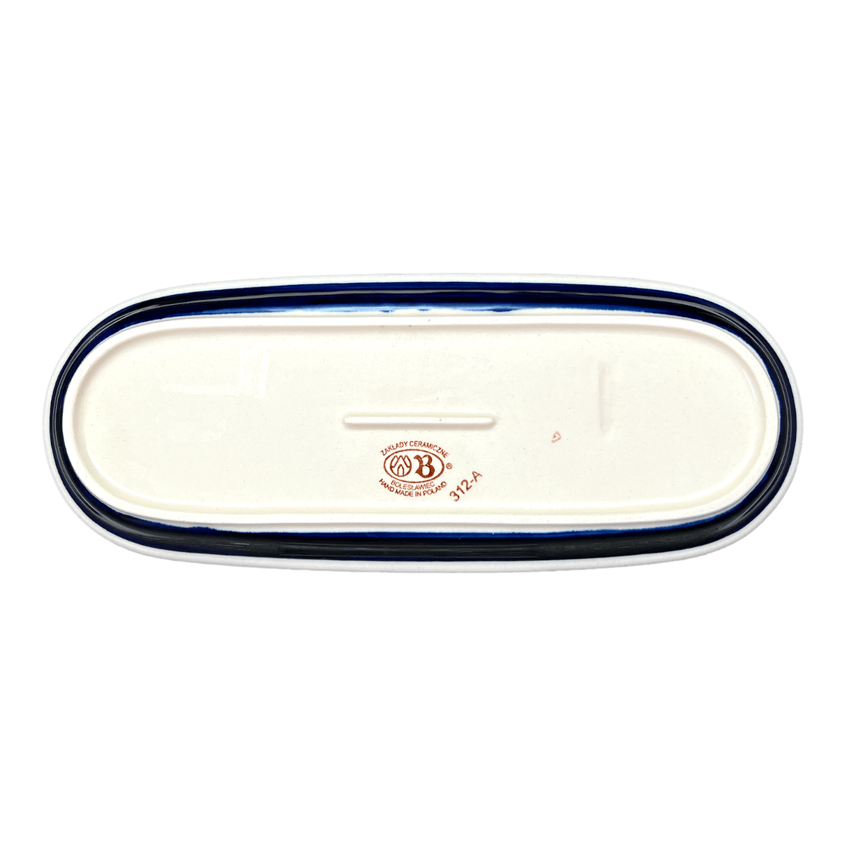 Serving Dish, Oval, 11" x 4.5" in "Peacock Burst" by Zaklady | Y928A-D487