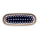 Serving Dish, Oval, 11" x 4.5" in "Stars & Stripes" by Zaklady | Y928A-D81