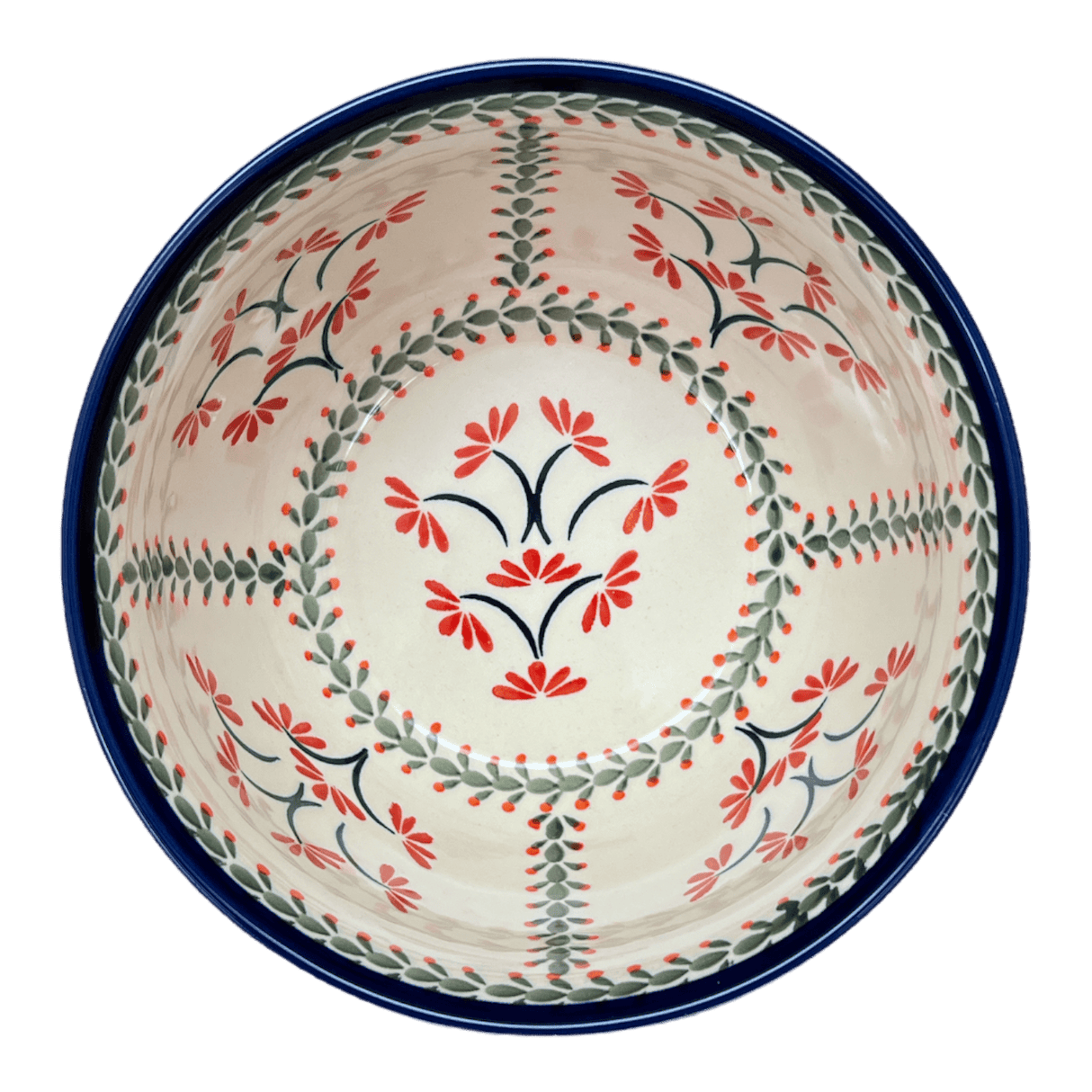 Bowl, Round, Extra-Deep, 8" in "Scarlet Stitch" by Zaklady | Y985A-A1158A