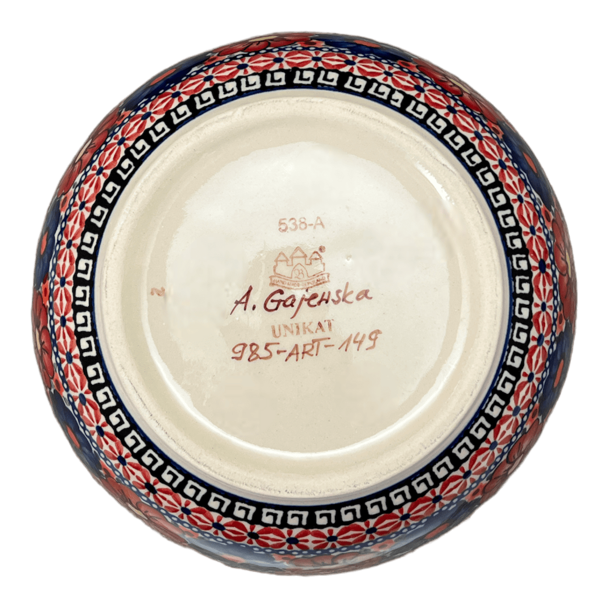 Bowl, Round, Extra-Deep, 8" in "Butterfly Bouquet" by Zaklady | Y985A-ART149