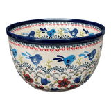 Bowl, Round, Extra-Deep, 8" in "Circling Bluebirds" by Zaklady | Y985A-ART214