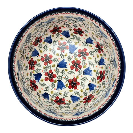 Bowl, Round, Extra-Deep, 8" in "Circling Bluebirds" by Zaklady | Y985A-ART214