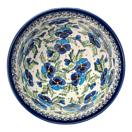 Bowl, Round, Extra-Deep, 8" in "Pansies in Bloom" by Zaklady | Y985A-ART277