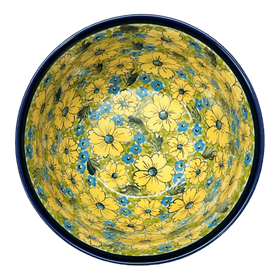 Polish Pottery Zaklady 8" Extra-Deep Bowl (Sunny Meadow) | Y985A-ART332 Additional Image at PolishPotteryOutlet.com