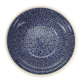 Polish Pottery Zaklady Extra-Deep 8" Bowl (Ditsy Daisies) | Y985A-D120 Additional Image at PolishPotteryOutlet.com