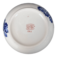 A picture of a Polish Pottery Zaklady Extra-Deep 8" Bowl (Blue Floral Vines) | Y985A-D1210A as shown at PolishPotteryOutlet.com/products/zaklady-8-bowl-blue-floral-vines-y985a-d1210a