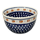 Bowl, Round, Extra-Deep, 8" in "Persimmon Dot" by Zaklady | Y985A-D479