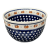 Polish Pottery Extra-Deep 8" Bowl (Persimmon Dot) | Y985A-D479 at PolishPotteryOutlet.com