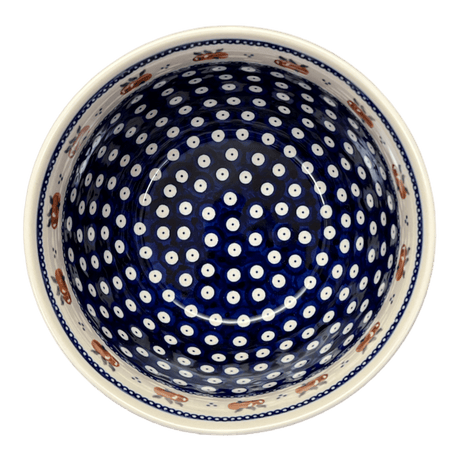 Bowl, Round, Extra-Deep, 8" in "Persimmon Dot" by Zaklady | Y985A-D479