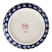 A picture of a Polish Pottery Zaklady Extra-Deep 8" Bowl (Peacock Burst) | Y985A-D487 as shown at PolishPotteryOutlet.com/products/zaklady-8-bowl-peacock-burst-y985a-d487