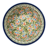 Bowl, Round, Extra-Deep, 8" in "Floral Swallows" by Zaklady | Y985A-DU182