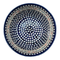 A picture of a Polish Pottery Zaklady Extra- Deep 10.5" Bowl (Climbing Aster) | Y986A-A1145A as shown at PolishPotteryOutlet.com/products/10-5-bowl-climbing-aster-y986a-a1145a