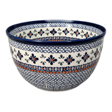 Bowl, Round, Extra Deep, 10.5" in "Blue Mosaic Flower" by Zaklady | Y986A-A221A