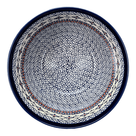 Bowl, Round, Extra Deep, 10.5" in "Blue Mosaic Flower" by Zaklady | Y986A-A221A