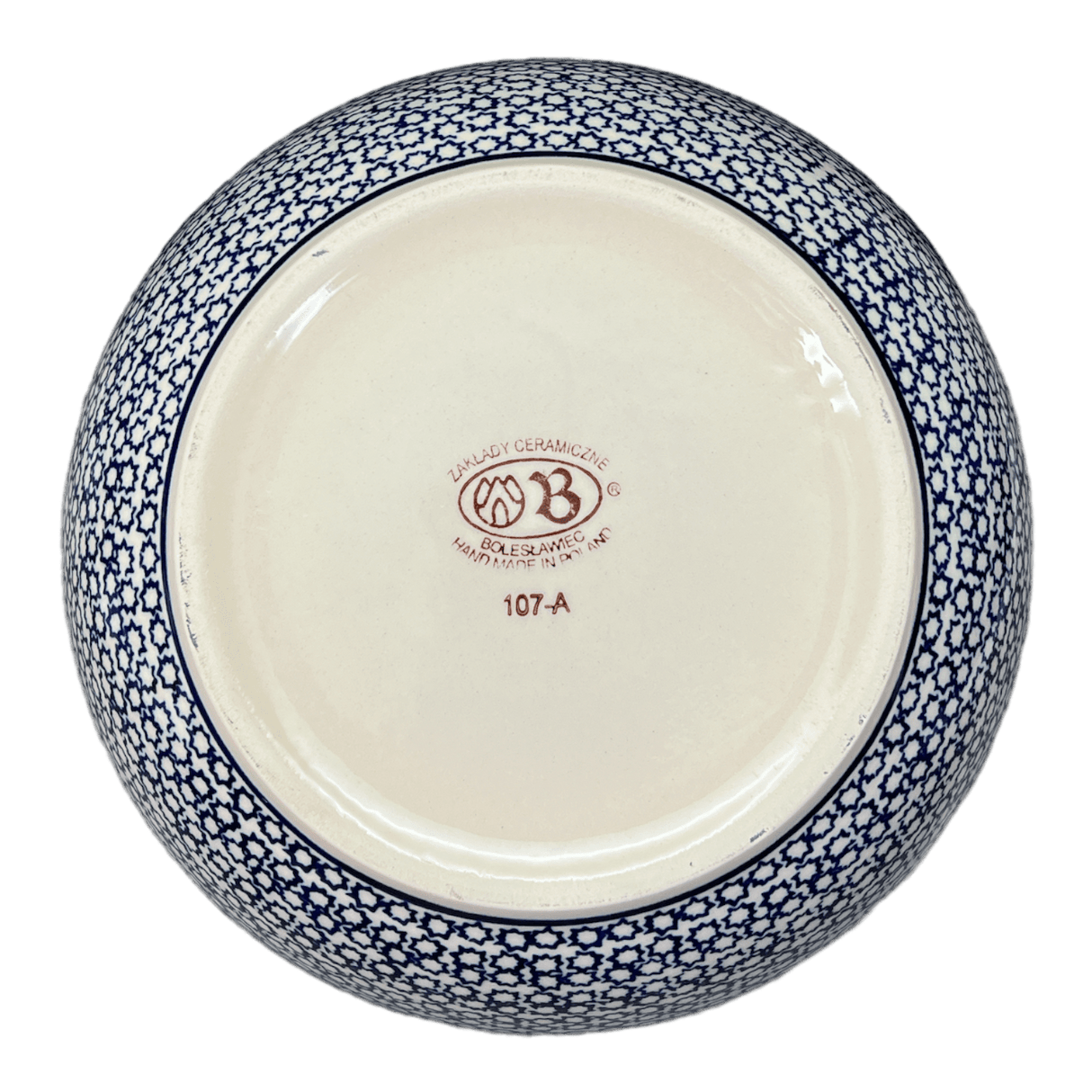 Bowl, Round, Extra Deep, 10.5" in "Blue Mosaic Flower" by Zaklady | Y986A-A221A