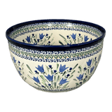 Bowl, Round, Extra Deep, 10.5" in "Blue Tulips" by Zaklady | Y986A-ART160