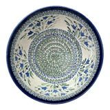 Bowl, Round, Extra Deep, 10.5" in "Blue Tulips" by Zaklady | Y986A-ART160